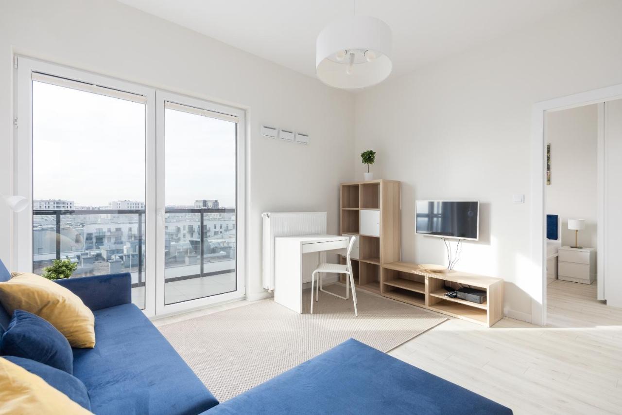 Wola Chic Blue Apartment วอร์ซอ ภายนอก รูปภาพ