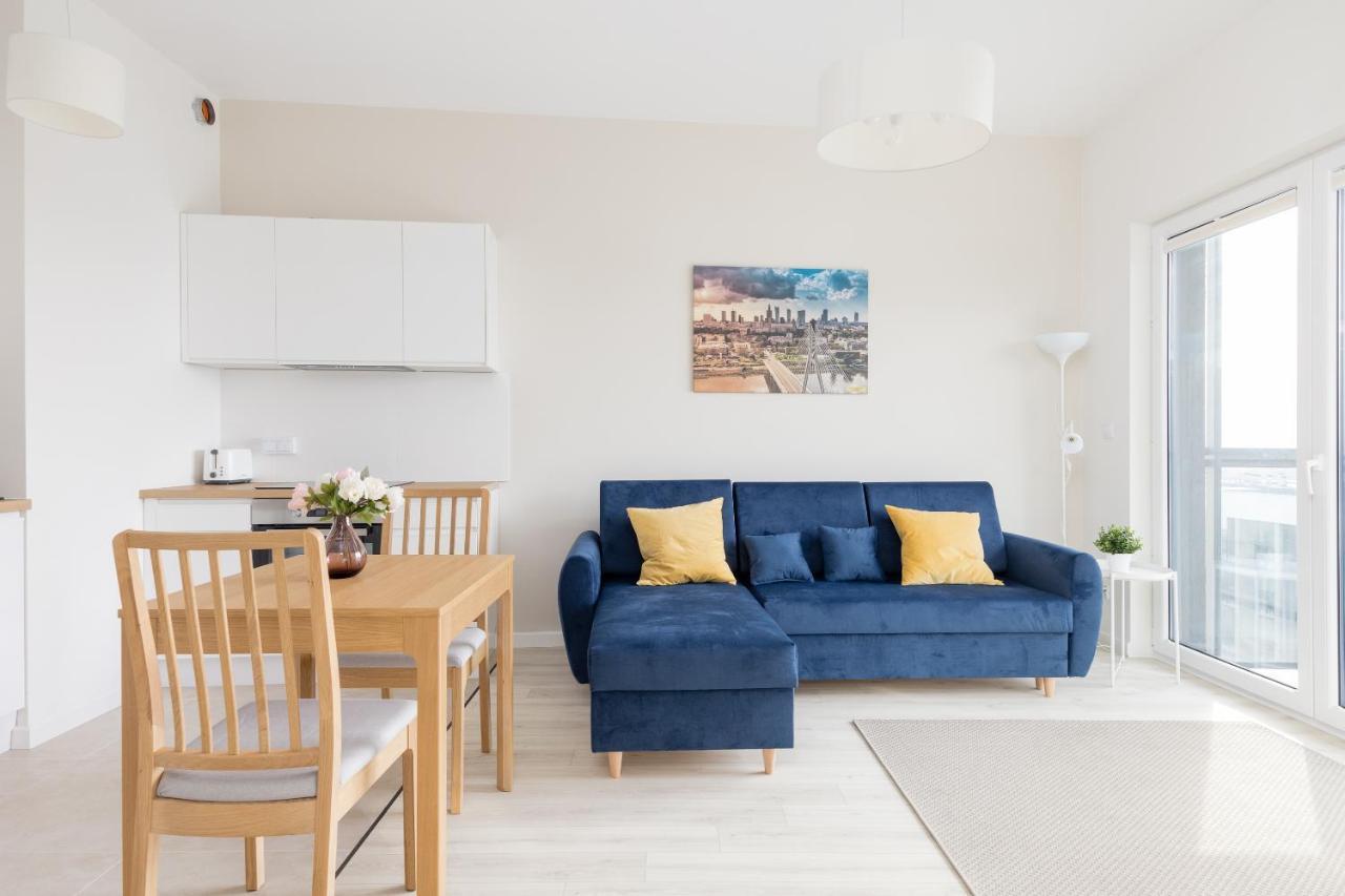 Wola Chic Blue Apartment วอร์ซอ ภายนอก รูปภาพ